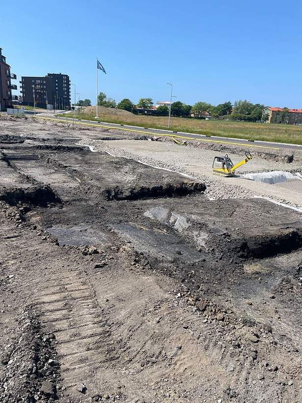 Uppbyggnad av gata och hårdgjord yta